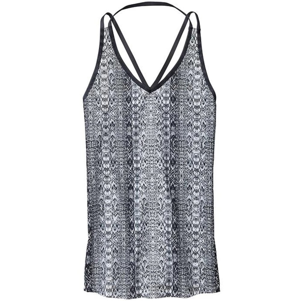 Athleta Limitless Tank Snake Strappy Cut-Out Top Animal Print Reptile Sleeveless